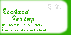 richard hering business card